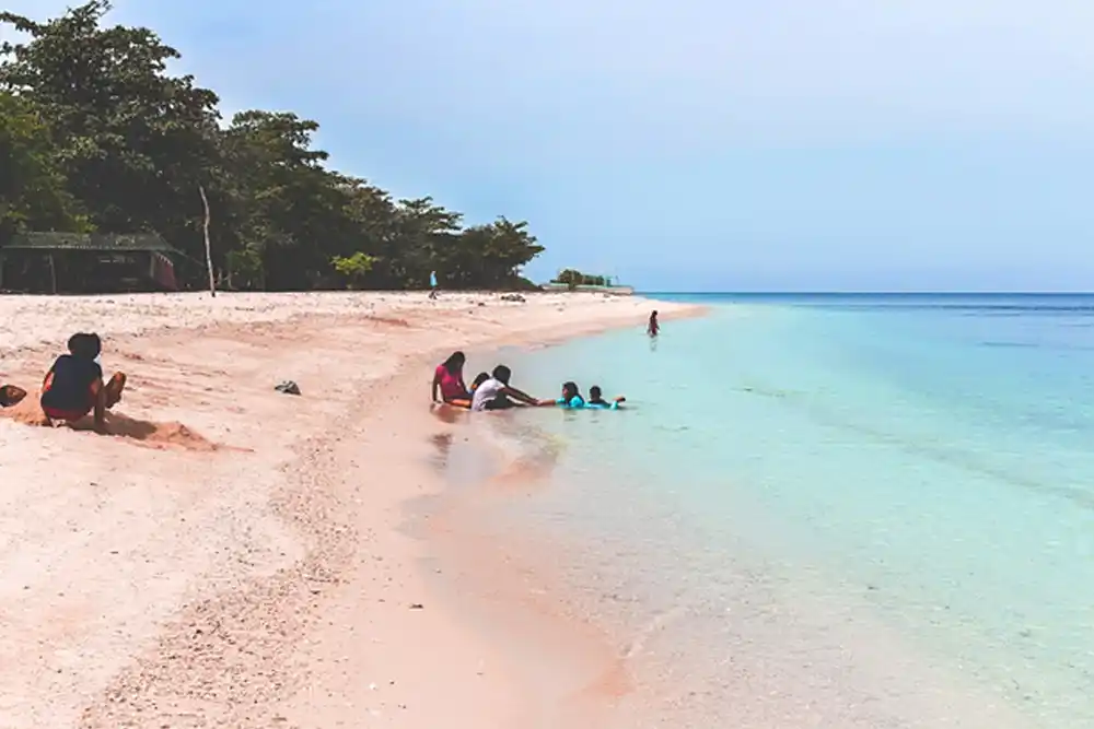 Spend Time at the Pink Sand Beach